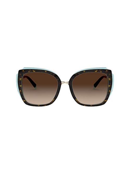 Tiffany TF4160 82863B Havana/Blue TF4160 Square Sunglasses Lens Category 3 Siz