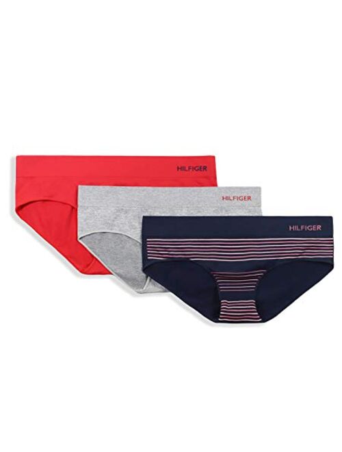 Tommy Hilfiger Women's Seamless Hipster Underwear Panty, 3 Pack