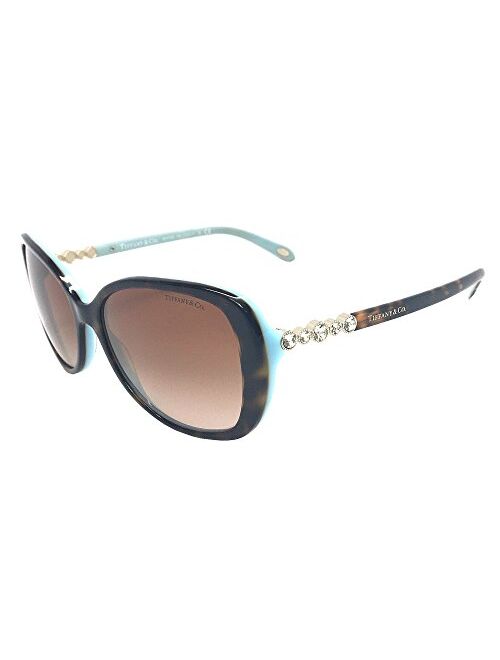 Tiffany & Co. Womens TF4121B 81343B Havana Blue/Brown Gradient Sunglasses