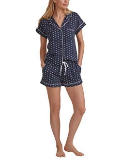 Womens 2 Piece Pajama Shorts Set