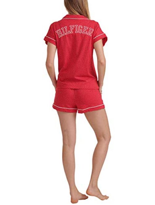 Tommy Hilfiger Womens 2 Piece Pajama Shorts Set