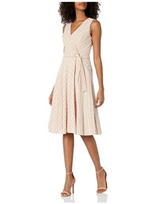 Tommy Hilfiger Women's Lace Fit and Flare Midi