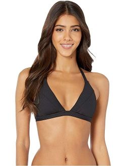 BECCA by Rebecca Virtue Fine Line Lara Halter Top with Fixed Band