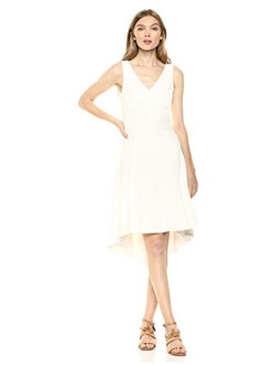 Women's High Low Fit and Flare Dress