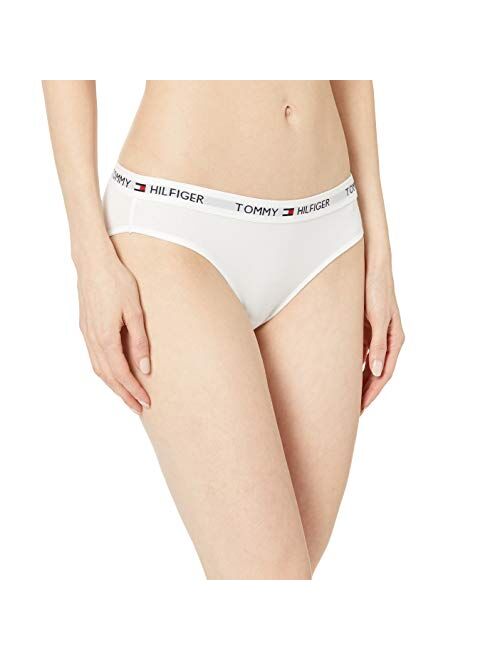Tommy Hilfiger Women's Cotton Logoband Th Bikini Underwear Panty, Single Or 2-Pack