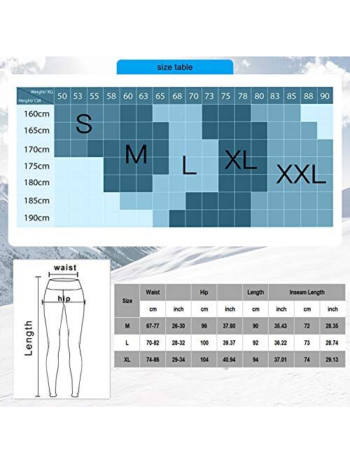YUSHOW 2 Packs Mens Compression Leggings Sports Running Tights Cool Dry Base Layer Pants Gym Workout