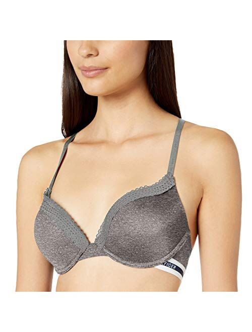 Tommy Hilfiger Women's Basic Comfort Push Up Underwire Bra with Mesh