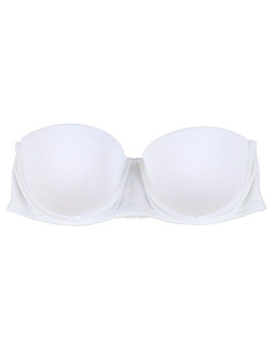 Womens Strapless Stay in Place Underwire Bra