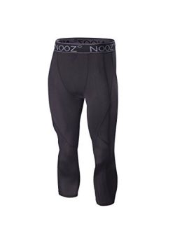Nooz Men's Quick Dry Powerflex Compression Baselayer Pants, Legging Tights for Men