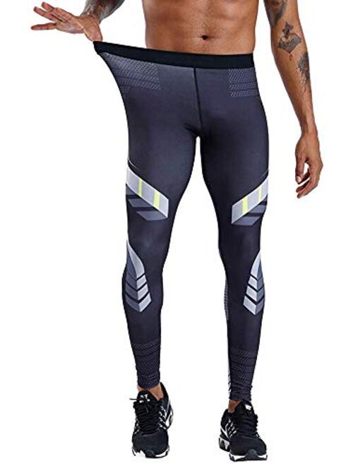OEBLD Compression Pants Men Thermal Underwear Set Base Layer Dry Tights Gym Running Leggings Long Sleeve Shirt