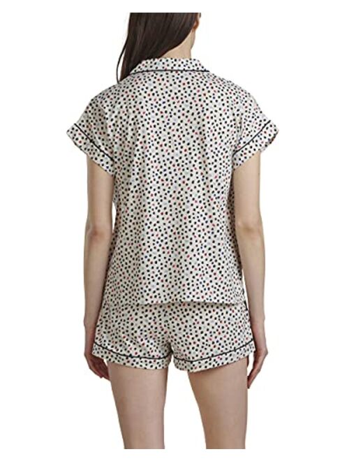 Tommy Hilfiger Women's Sleeve Top and Short Classic Pajama Set Pj