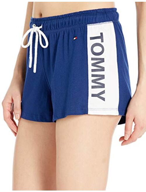 Tommy Hilfiger Women's Retro Style Lounge Short Bottom with Hilfiger Logo Waistband