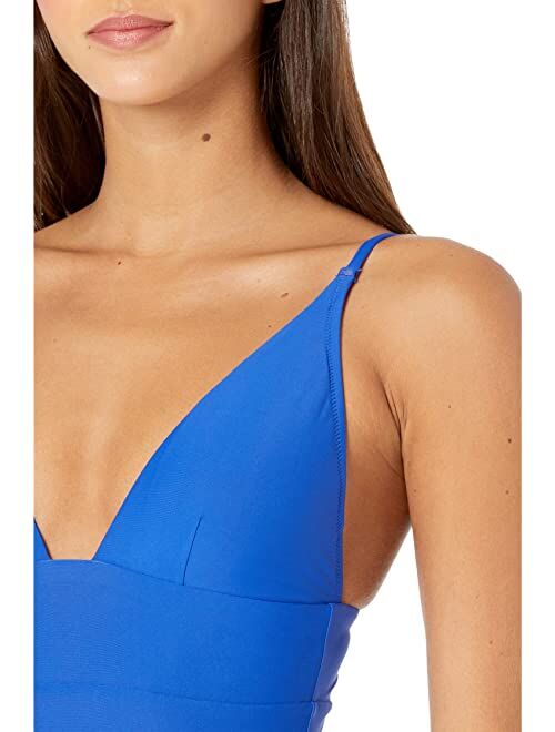 J.Crew Deep V-Neck French One-Piece Swimsuit