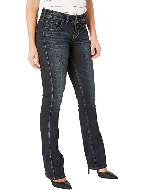 Silver Jeans Co. Suki Mid-Rise Slim Boot Jeans in Indigo L93616SSX405