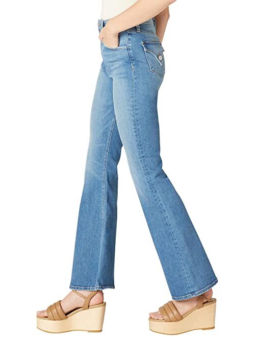 Hudson Jeans Holly High-Rise Flare Flap in Dream Lover
