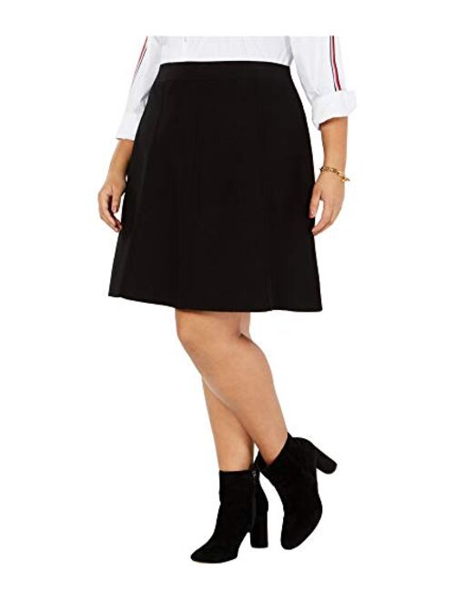 Tommy Hilfiger Womens Flare A-Line Skirt