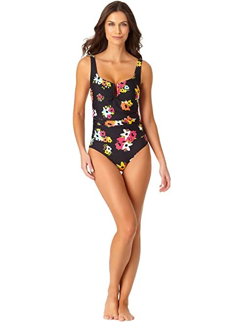 Anne Cole Sweetheart U Trim One-Piece