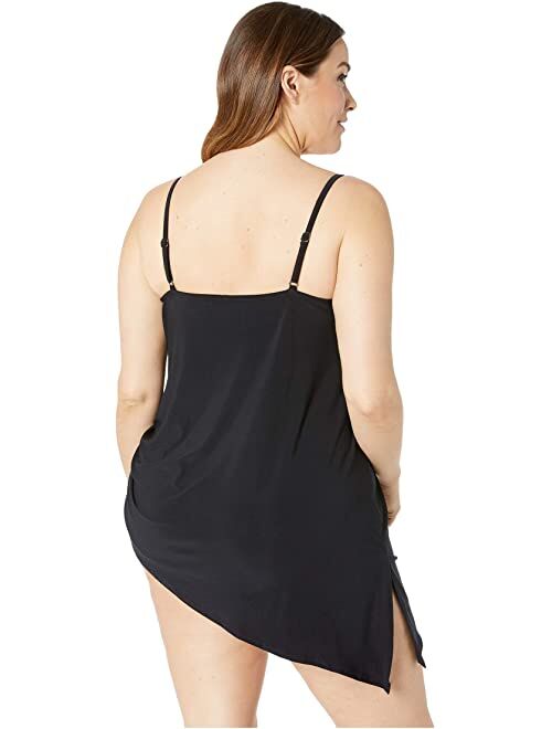 Magicsuit Plus Size Solid Brynn Swimdress One-Piece