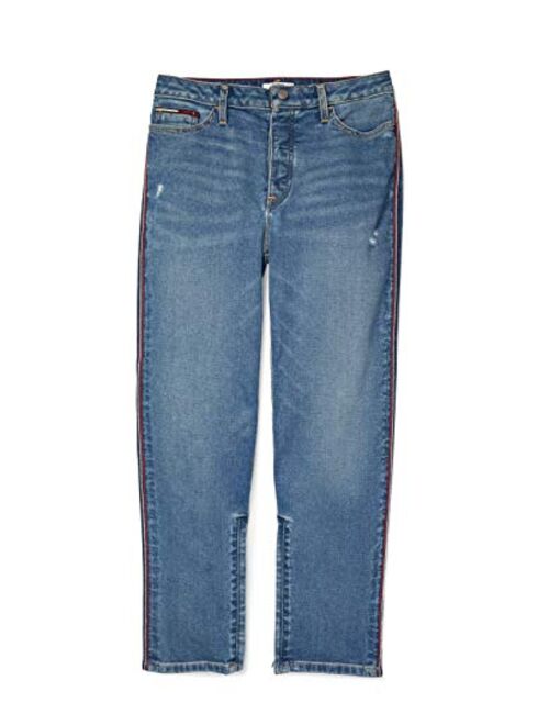 Tommy Hilfiger Women's Adaptive Straight Fit Jean with Velcro Brand Closure and Magnetic Fly