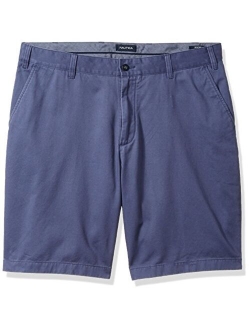 Men's Big and Tall Cotton Twill Flat Front Chino Short