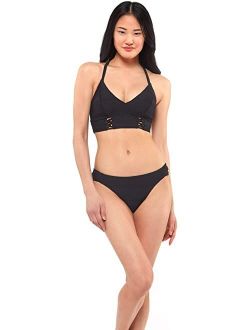 Polyester And Spandex Racerback Bikini Top