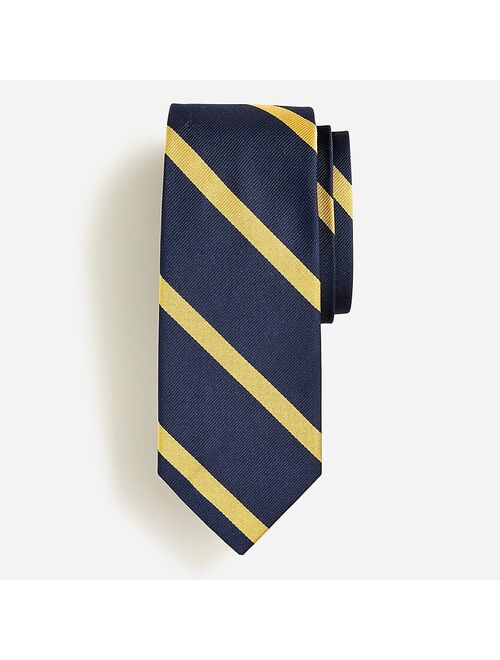 J.Crew English silk tie in diagonal stripe