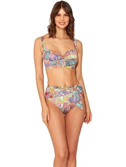 Bleu Rod Beattie Bohemian Paradise High-Waist Tie Draped Pants