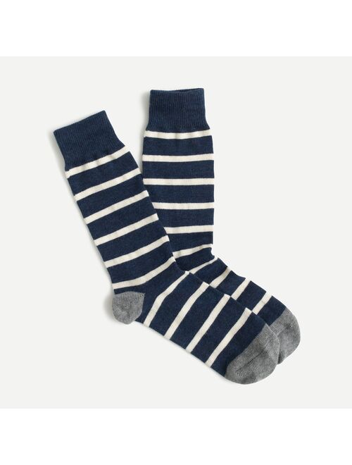 J.Crew Naval-striped socks