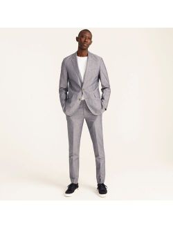 Ludlow Slim-fit unstructured suit jacket in Irish cotton-linen