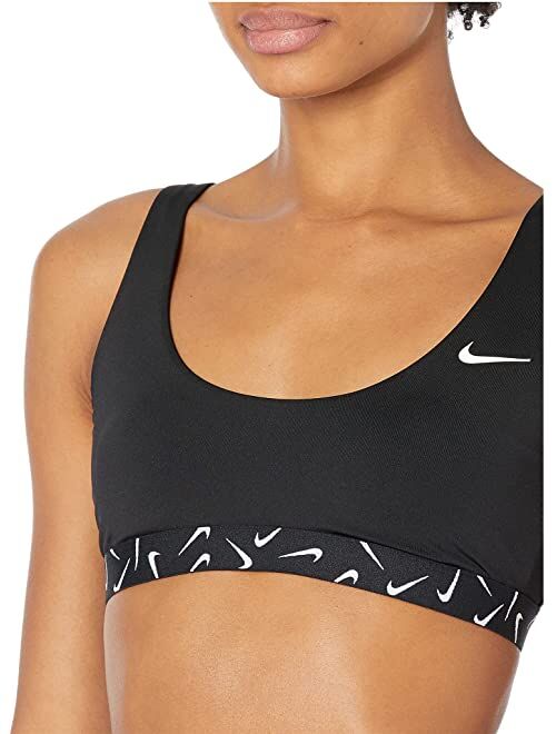 Nike Nike Logo Tape Scoop Neck Bikini Top
