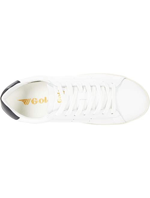 Gola Nova Black Top Leather Lace-Up Sneakers