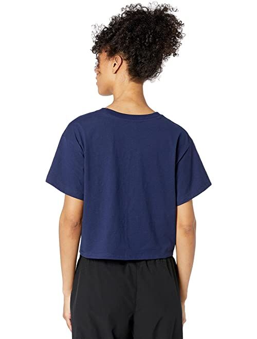 Champion Cropped Tee - Left Chest Script