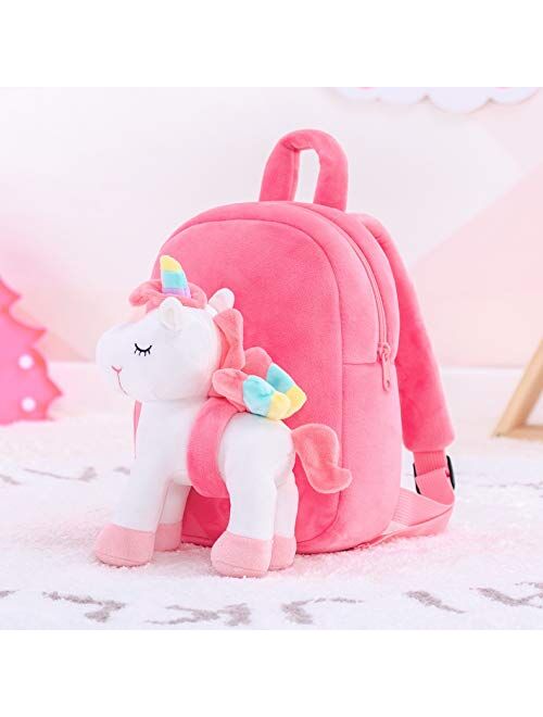 Lazada Unicorn Kids backpack with Plush Girl Toys White 11 Inches Age 3+