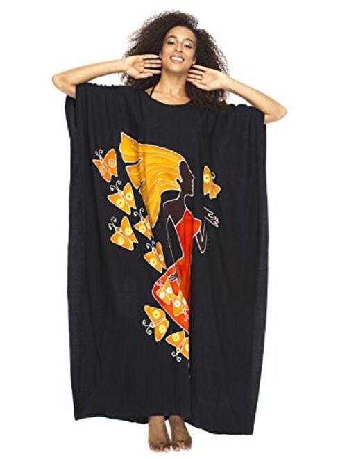 Back From Bali Womens Short African Beach Swim Suit Cover Up Caftan Poncho