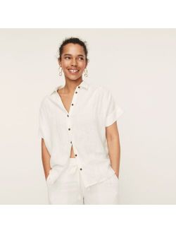 Relaxed-fit short-sleeve Baird McNutt Irish linen shirt