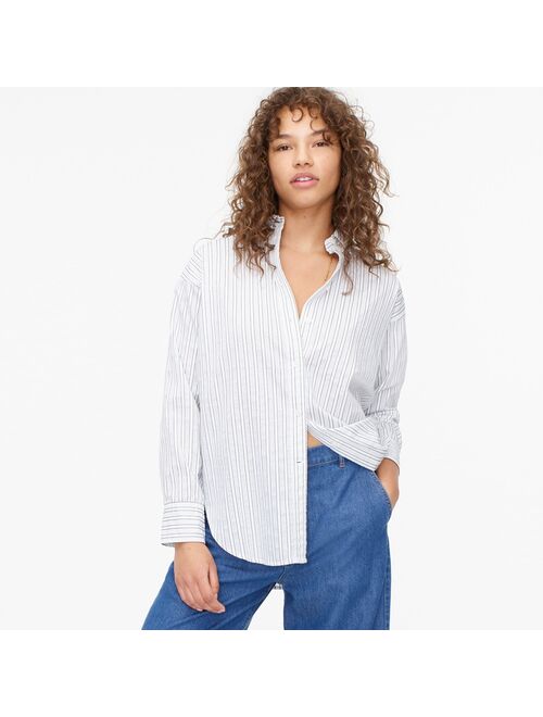 J.Crew Relaxed-fit shirt in textured stripe