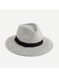Western hat with grosgrain trim
