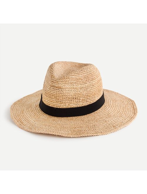 J.Crew Wide-brim packable straw hat