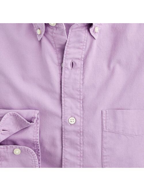 J.Crew Broken-in garment-dyed organic cotton oxford shirt