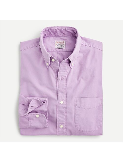 J.Crew Broken-in garment-dyed organic cotton oxford shirt