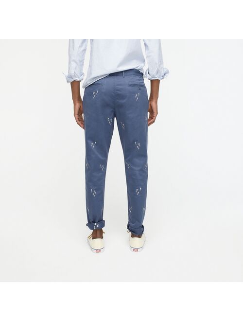 J.Crew 770™ Straight-fit Broken-in chino pant in embroidered divers