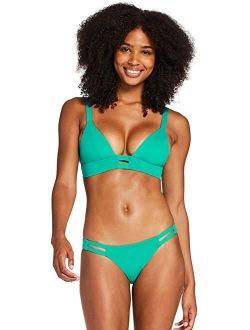 Vitamin A  Nylon And Lycra With Plunging Neck Bralette Bikini Top