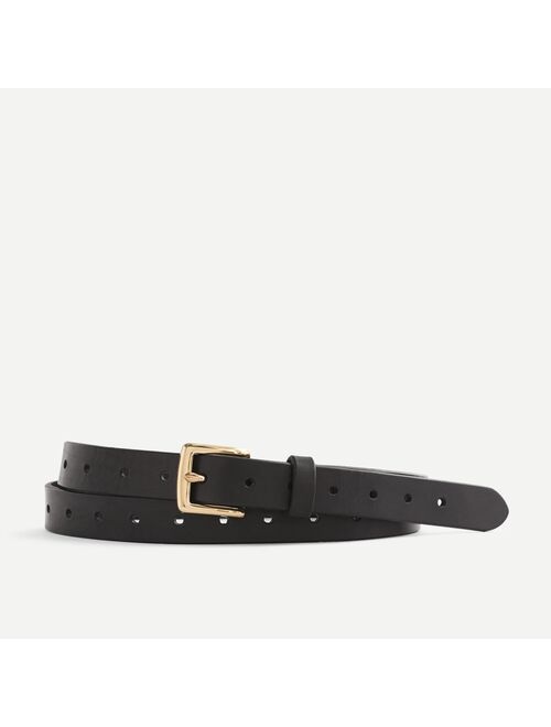 J.Crew Perforated Italian leather belt