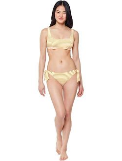 Sunshine Stripe Thick Stripe Retro Bra Top