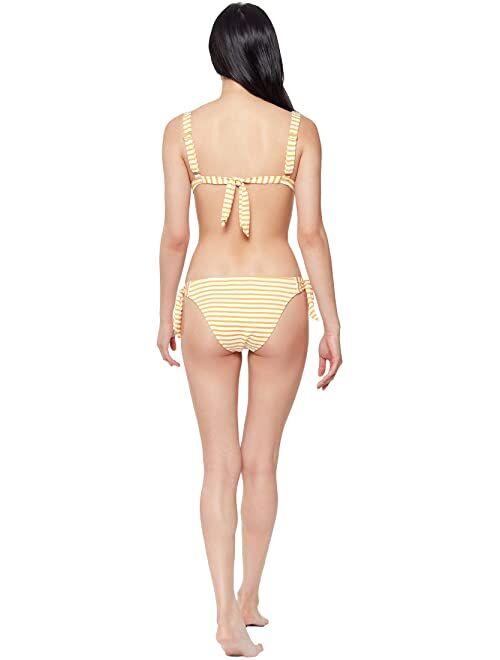 Jessica Simpson Sunshine Stripe Thick Stripe Retro Bra Top