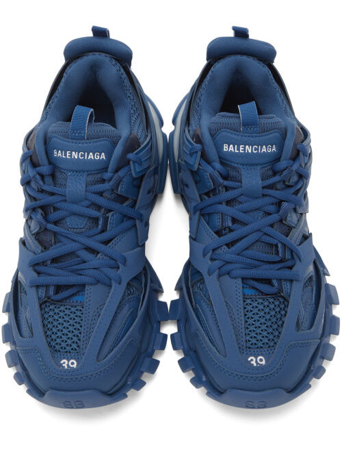 Balenciaga Blue LED Track Lace Up Sneakers