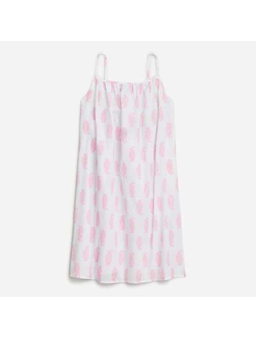 J.Crew Tie-back cotton voile cover-up in budding branch print