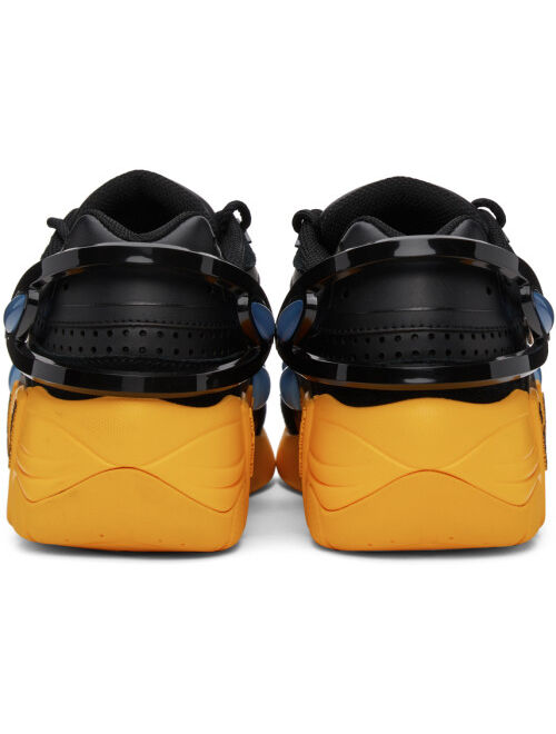 Raf Simons Black & Yellow Cylon-21 Sneakers