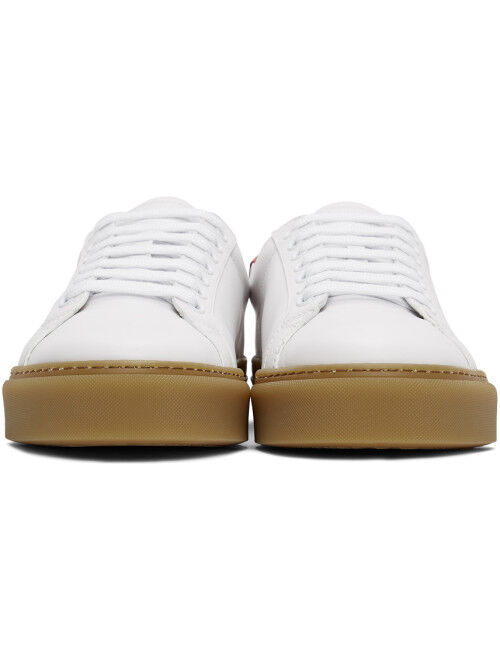Burberry White Rangleton Low Top Sneakers