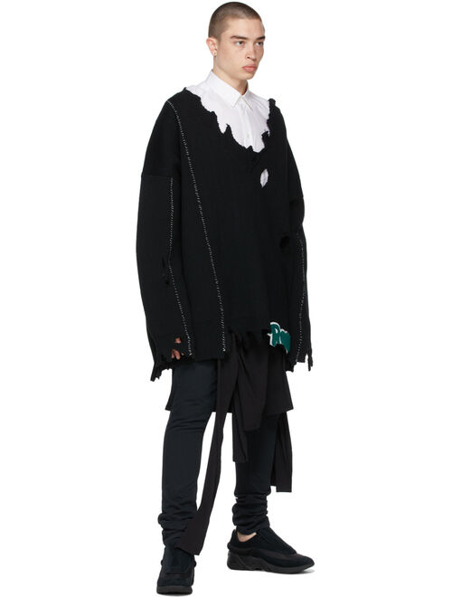 Raf Simons Black Suede Antei Sneakers